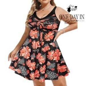 Hanna Nikole Plus Size Boyshort Tankini Swimsuit Size 24W
